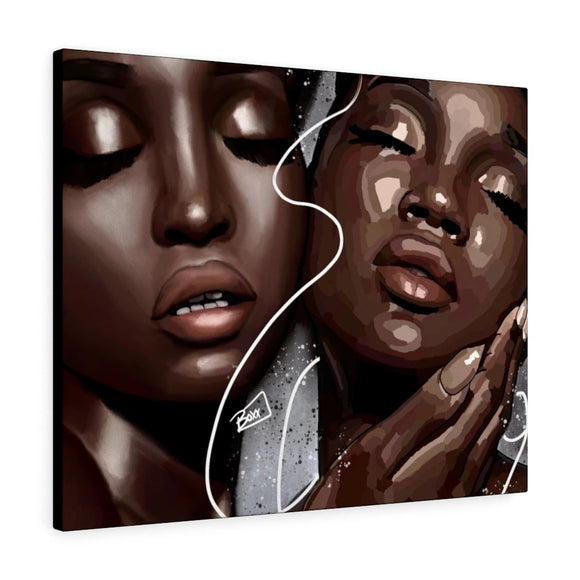 Black Women Canvas Wraps