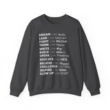 Glow Up Crewneck Sweatshirt (white lettering)