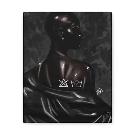 Human Gray Gallery Wrap