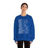 Glow Up Crewneck Sweatshirt (white lettering)