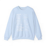 Glow Up Crewneck Sweatshirt (white lettering)