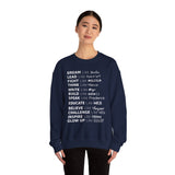 Glow Up Crewneck Sweatshirt (white lettering)