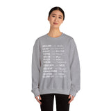 Glow Up Crewneck Sweatshirt (white lettering)