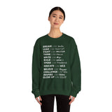 Glow Up Crewneck Sweatshirt (white lettering)